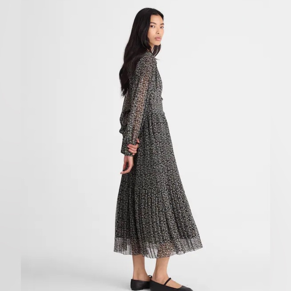 MADEWELL PLEATED PUFF SLEEVE MAXI DRESS IN FLORAL   NWT  original price $258.00 - Picture 6 of 13